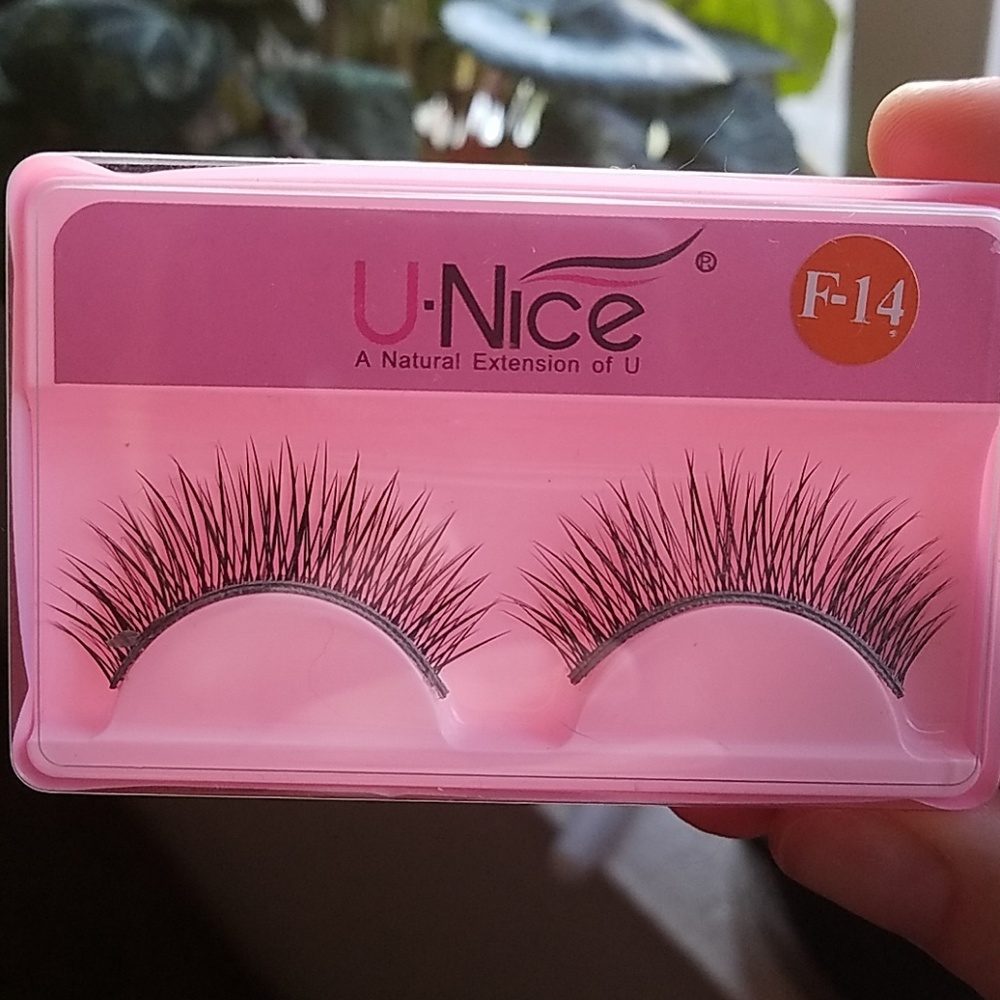 New False Eyelashes + Glue Adhesive Makeup Beauty Clean Girl Aesthetic 🇺🇦